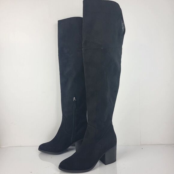 BP Luke Over the Knee Boots Black size 8 - Picture 1 of 14